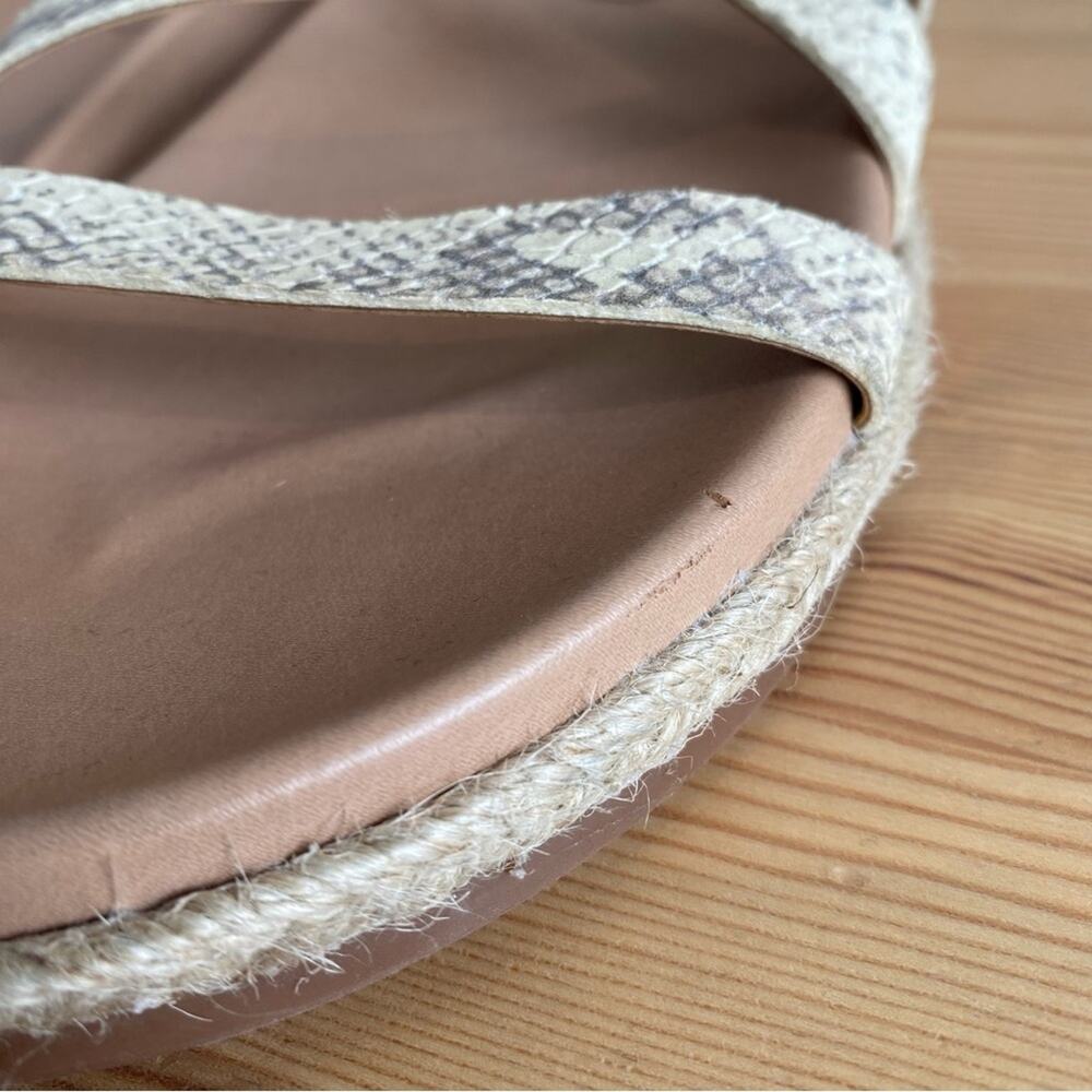 Lucky Brand Darli Espadrille Sandal Snake Skin 8.5 - Picture 10 of 10